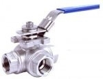 3 WAY REDUCED PORT SCREWED END BALL VALVE(SERIES: IT-3WAY)