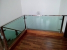  Tempered Glass w/ Stainless Steel Staircase Railing