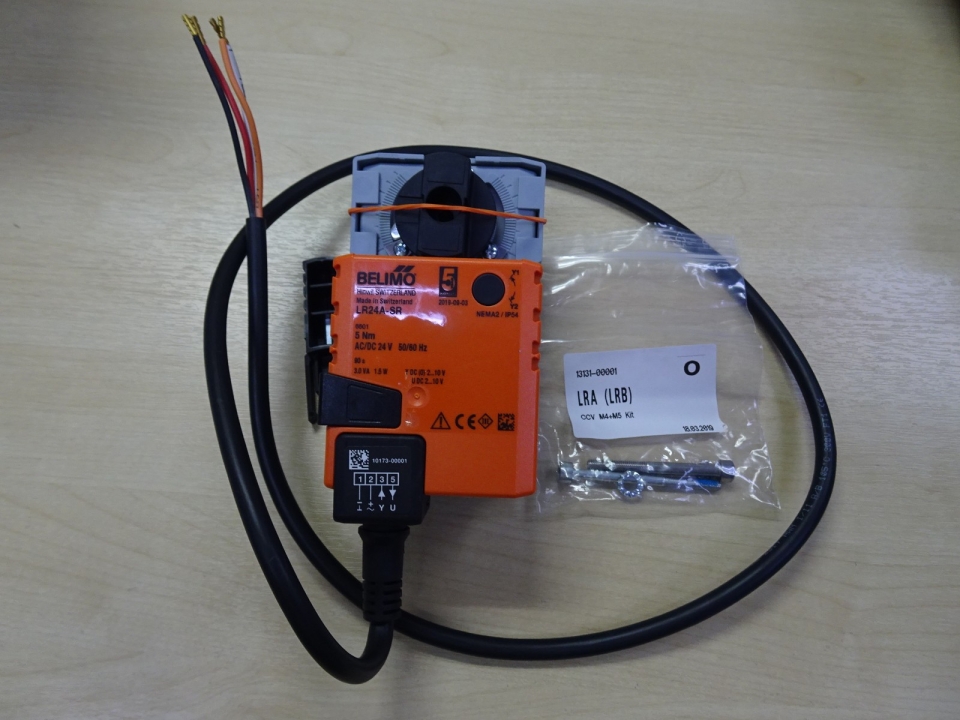 BELIMO LR24A-SR (5NM, AC/DC 24V 50/60HZ) MODULATING CONTROL VALVE ACTUATOR (REPLACED : LRU24-SR)