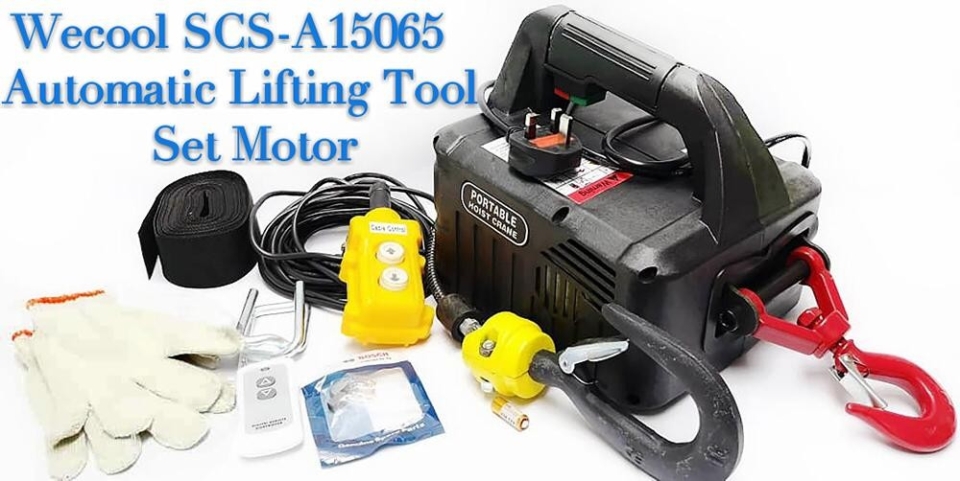 WECOOL SCS-A15065 AUTOMATIC LIFTING TOOL SET MOTOR (MAX CAPACITY : 100KG / LIFTING HEIGHT : 65FT/20M)