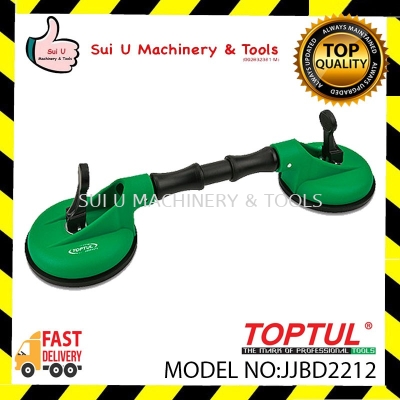 TOPTUL JJBD2212 120mm Double Vacuum Suction Cup Lifter with Flexible Head