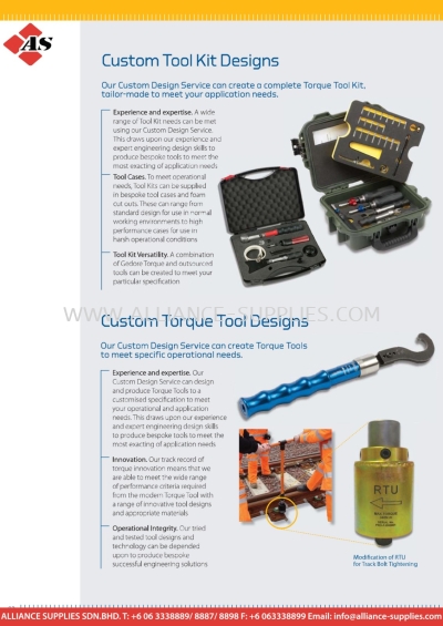 GEDORE Custom Tool Kit Designs / Custom Torque Tool Designs