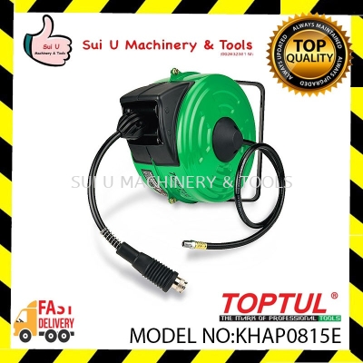 TOPTUL KHAP0815E Hose I.D 8mm/ O.D 12mm Air Hose Reel 15m