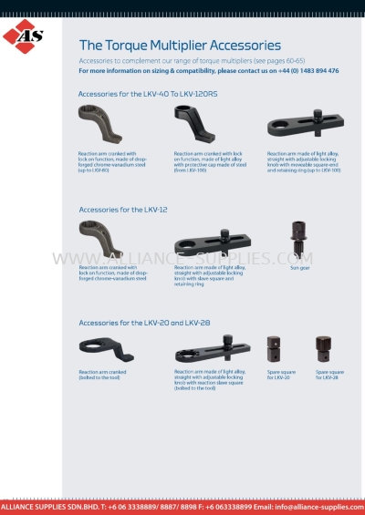 GEDORE The Torque Multiplier Accessories / The Function Principle