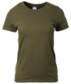 76000L 106C Military Green Lady Premium  Cotton 180g 76000L Gildan Cotton Round Neck Tee