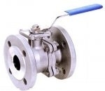 2 PCS FLANGE END BALL VALVE Stainless Steel C With mounting pad  (SERIES:V2FH-316-150L)