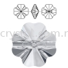 SW, CLOVER CRYSTAL BUTTON, 3011#, 10MM/12MM/14MM, 001 CRYSTAL Sew-On Stone SW Crystal Collections 