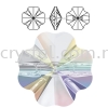 SW, CLOVER CRYSTAL BUTTON, 3011#, 10MM/12MM/14MM, 001 AB Sew-On Stone SW Crystal Collections 