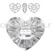 SW, HEART CRYSTAL BUTTON, 3023#, 12*10.5MM/14*12MM, 001 CRYSTAL Sew-On Stone SW Crystal Collections 