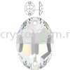 SW, OVAL SEW-ON STONE, 3210#, 10*7MM/16*11MM/24*17MM, 001 AB Sew-On Stone SW Crystal Collections 