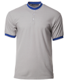 NHB 2204 Charcoal-Royal Oriental Style Polo NHB2200 North Harbour Cotton Polo Shirt