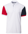 NHB 2301 White-Red-Navy Murphy Polo NHB2300  North Harbour  Cotton Polo Shirt