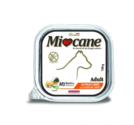 08311 Miocane Pate Grain Free Alutray Adult Chicken & Carrots