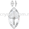 SW, NAVETTE SEW-ON STONE, 3223#, 12*6MM/18*9MM, 001 CRYSTAL Sew-On Stone SW Crystal Collections 