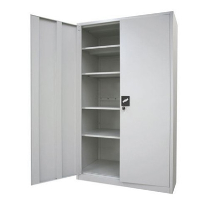 Full Height Cupboard with Steel Sliding Door C/W 3 Adjustable Shelves