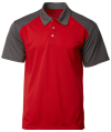 CRP 2101 Red-Charcoal Infinite Polo CRP 2100 CrossRunner Dry Fit Polo Shirt