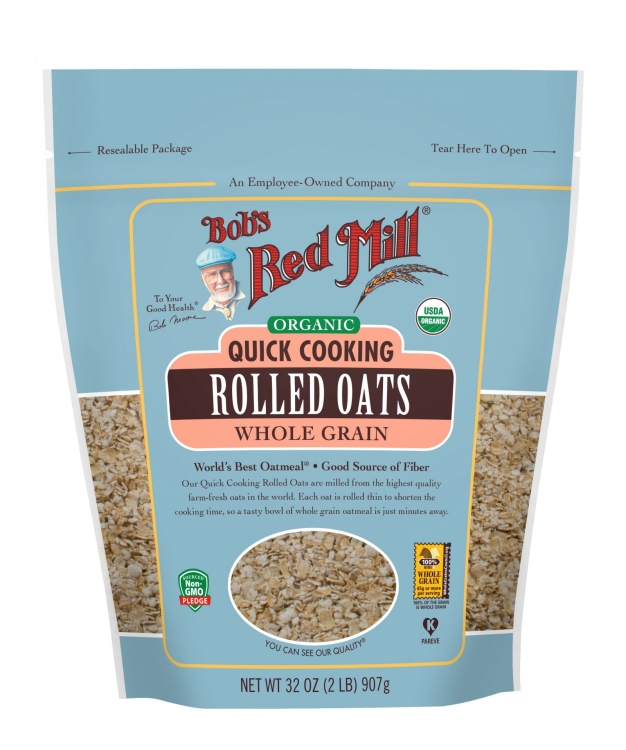 Organic Quick Cooking Rolled Oats 907g