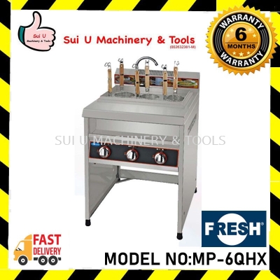 FRESH MP-6QHX LPG Gas 6 Head Noodle Cooker (Gas) Bar & Snack Equipment