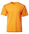 CRR 1204 Neon Orange-Black Dry Fit Round Neck Tee