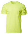 CRR 3609 Neon Green Performance Tee CRR 3600 Dry Fit Round Neck Tee