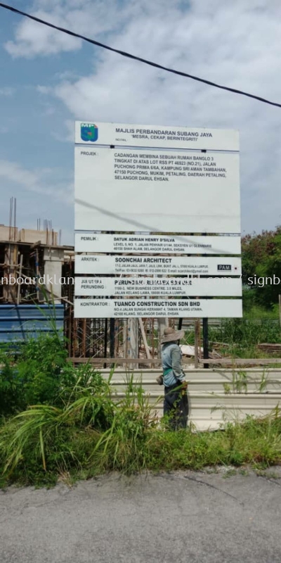 Construction Project Signboard At sepang Kuala Lumpur