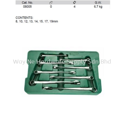 08005 - Pc Metric XL X Beam Combination Wrench Set