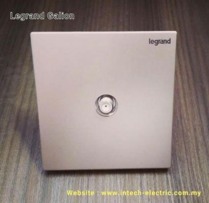 LEGRAND GALION 282449-C2 TV SOCKET - CHAMPAGNESILVER BAR