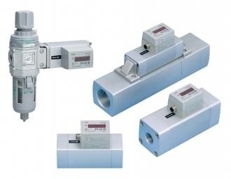 Pneumatic flow rate sensor (integrated display FLUEREX) (PF&#12539;PFU)