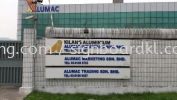 Alumac Normal metal G.I signboard at sugai buloh Kuala Lumpur Papan Tanda Metal GI