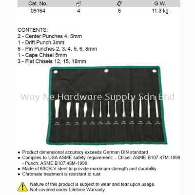 09164 - Pc Punch and Chisel Set