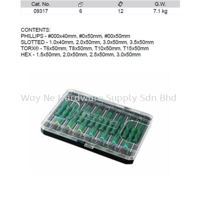 09317 - Pc Precision Combination Screwdriver Set