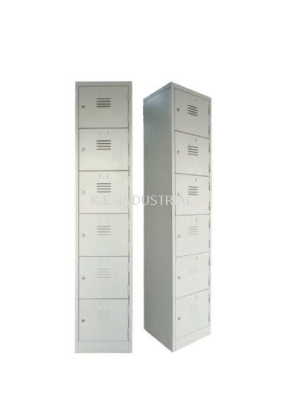 6 COMPARTMENT STEEL LOCKER