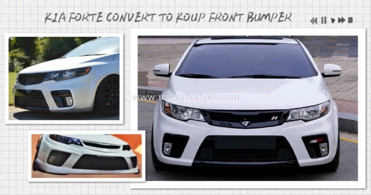 KIA FORTE CONVERT TO KOUP FRONT BUMPER 