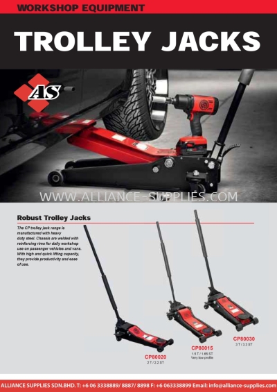 CP Workshop Equipment - Trolley Jacks