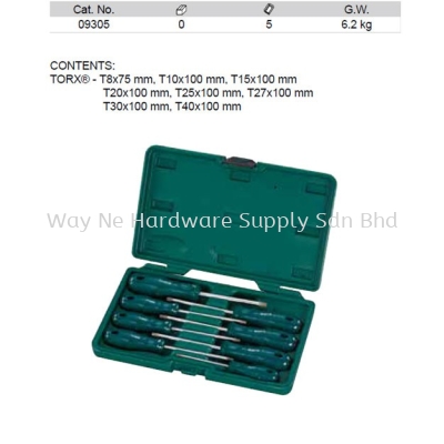 09305 - Pc Acetate Torx Screwdriver Set