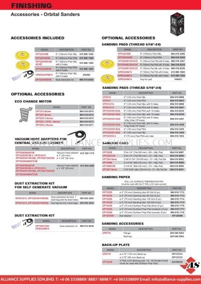 CP Accessories - Orbital Sanders