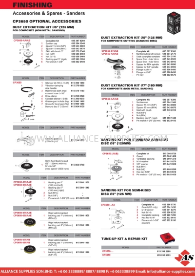 CP Accessories & Spares - Sanders