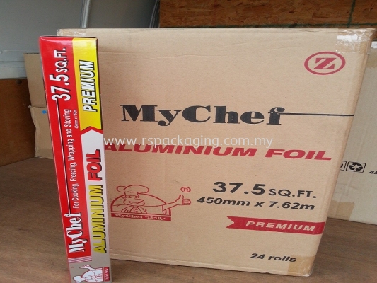 450mm x 7.62m ALUMINIUM FOIL 37.5 SQF (24 rolls)