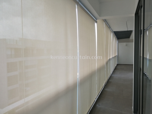 outdoor roller blind installation in JB and Singapore