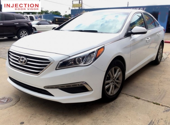 HYUNDAI SONATA 15Y-20Y = INJECTION DOOR VISOR WITH STAINLESS STEEL LINING