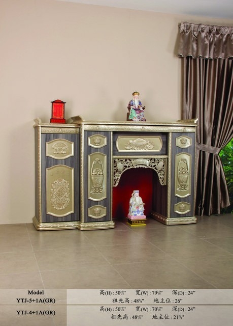 Ready-Made Altar Model : YTJ-3+1A(GR) Ready-Made Furniture Chinese Altar Design Malaysia Reference Renovation Design 