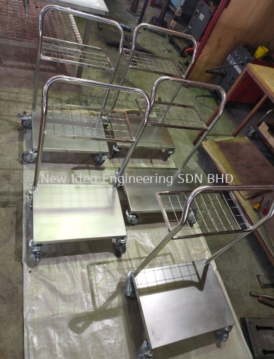 customize stainless steel production trolley