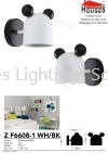 WALL 6608-1 WH BK ZF Indoor Wall Light Wall Light