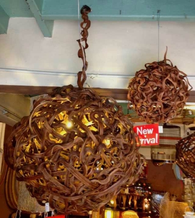 Ceiling Rattan Lamp 0073