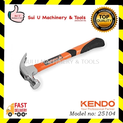 KENDO 25104 Claw Hammer 16oz / 450g Fibre Glass Shaft