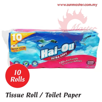 Tissue Roll 2ply x 300's (10r)