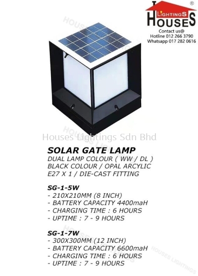 GATE SOLAR Two-tone Color DL WW 1-5w  1-7w