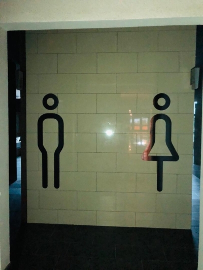 Toilet sign