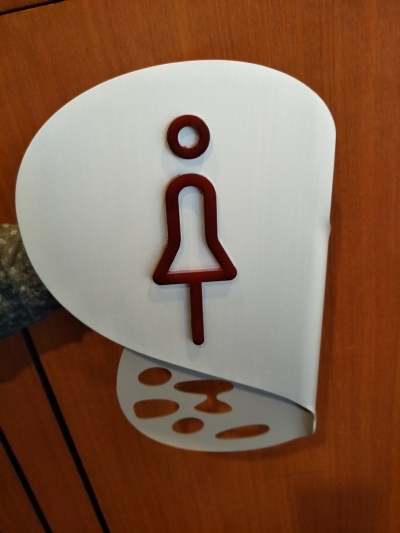 Toilet sign