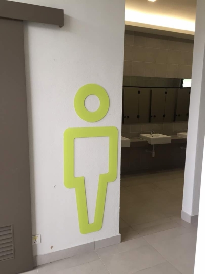 Toilet sign